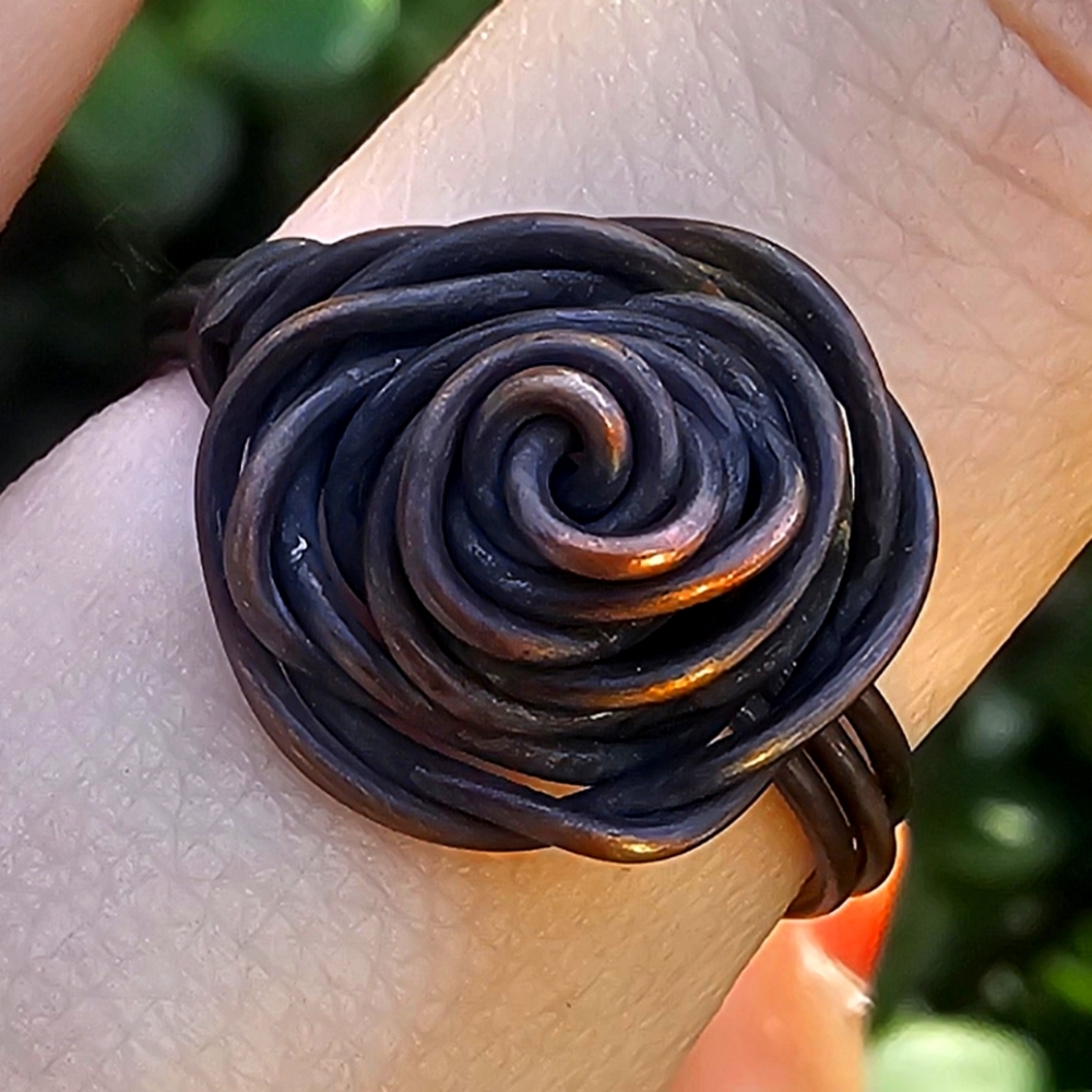 Copper Rose Ring - Picture 2 of 7